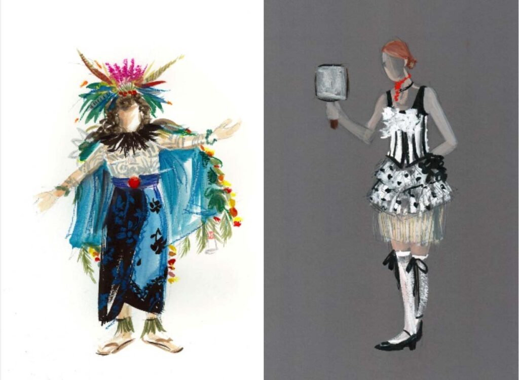 Characters from the musicals Utopia and Sweeney Todd: The Demon Barber of Fleet Street.
