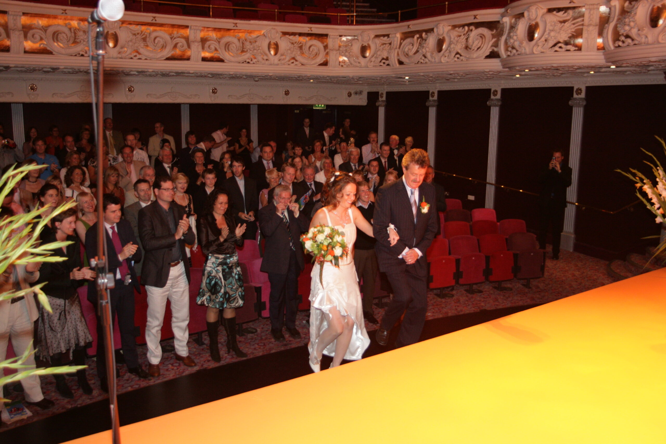 Orange Wedding Stage